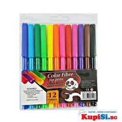 ФЛУМАСТЕРИ 12 ЦВЯТА ПАНДА