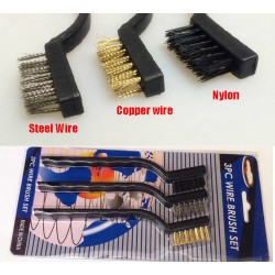 Комплект от 3 четки от неръждаема стомана