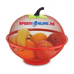 Мрежеста купа за плодове с капак Ябълка