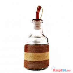 Стъклена бутилка за олио с тапа