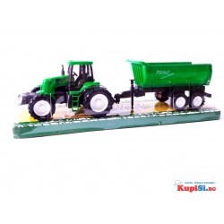 Играчка трактор с ремарке