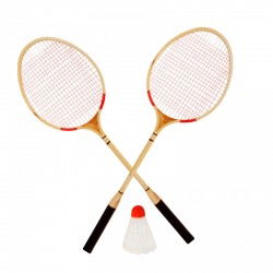 Дървен федербал с перце