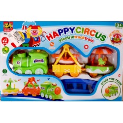 Детска играчка – Цирково музикално влакче с релси