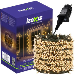 Коледни LED лампички 500 диода, 35 м, топло бели