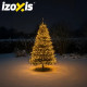 Коледни LED лампички топки 300 диода, 30 м, топло бели