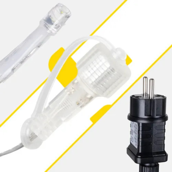 Коледни LED висулки 100 диода, 4 м, топло бели