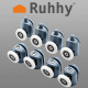 Комплект ролки за душ кабина Ruhhy, 8 броя
