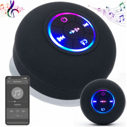 Мини Bluetooth колонка с вендуза, микрофон и IPX4, черна