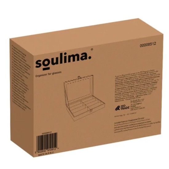 Органайзер за очила с 8 отделения Soulima 8512 – черен