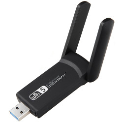 USB WiFi адаптер 1300 Mbps с двойна антена, 2.4/5 GHz