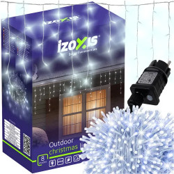 Външни LED лампички висулки 500 диода, 22,5 м, студено бели