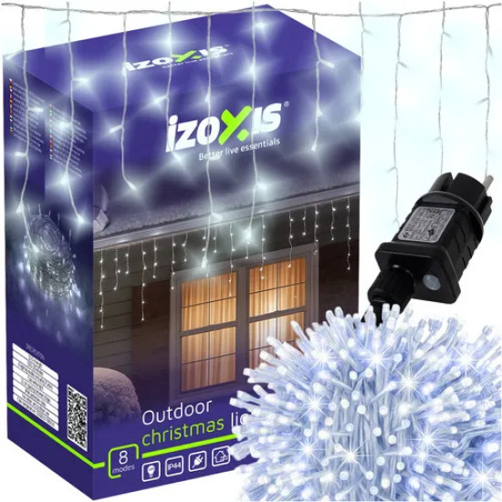 Външни LED лампички висулки 500 диода, 22,5 м, студено бели