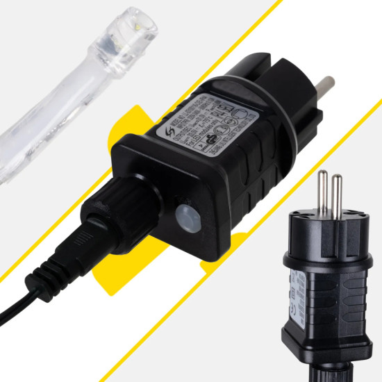 Външни LED лампички висулки 500 диода, 22,5 м, студено бели
