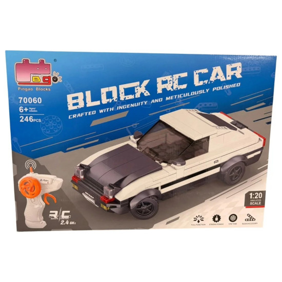 Конструктор Toyota Sprinter Trueno с дистанционно, 246 части, 1:20