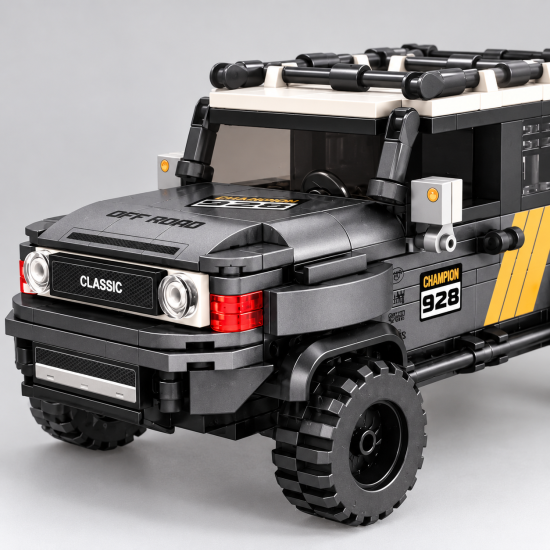 Конструктор Toyota FJ Cruiser – офроуд джип с багажник, 303 части