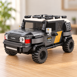 Конструктор Toyota FJ Cruiser – офроуд джип с багажник, 303 части