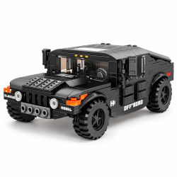 Конструктор Hummer H1 – черен офроуд джип, 298 части