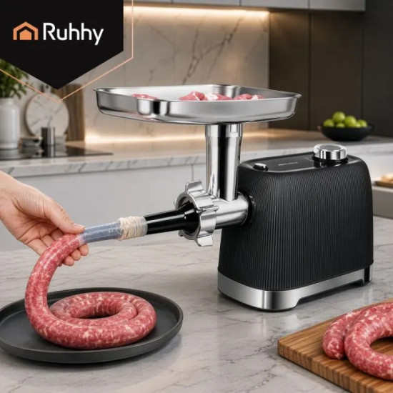 Електрическа месомелачка 2400 W с 3 решетки и обратен ход