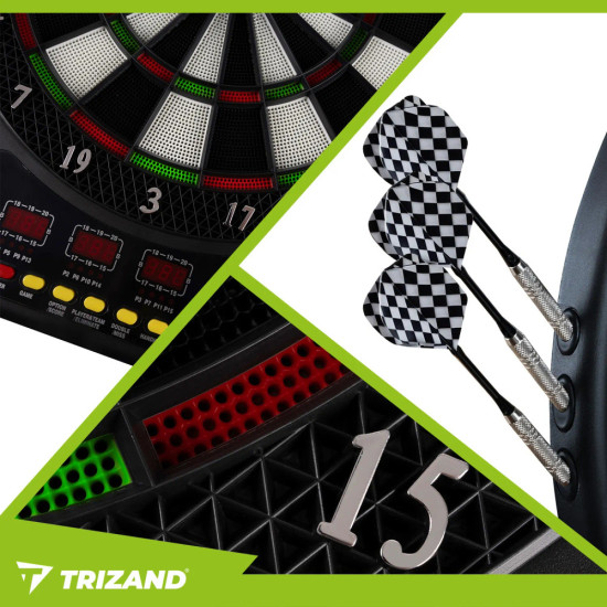 Електронен дартс Trizand с 27 игри за 1–16 играчи