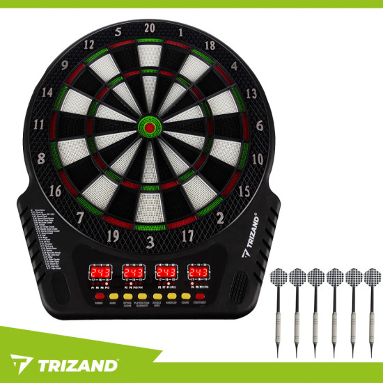 Електронен дартс Trizand с 27 игри за 1–16 играчи