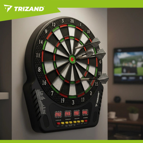 Електронен дартс Trizand с 27 игри за 1–16 играчи