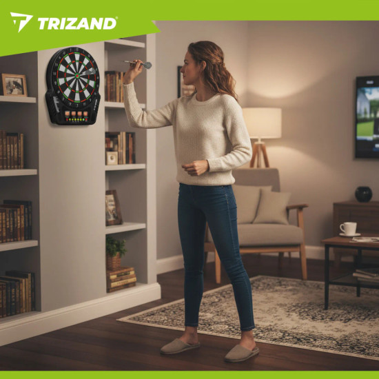 Електронен дартс Trizand с 27 игри за 1–16 играчи