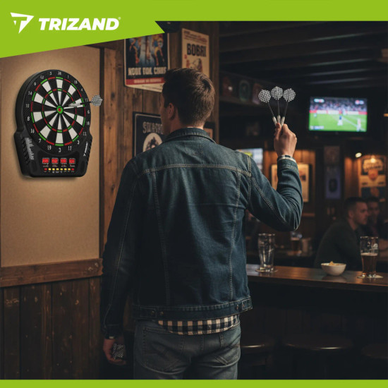Електронен дартс Trizand с 27 игри за 1–16 играчи