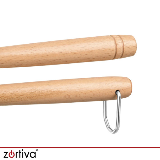 Форма за орехчета на газ Zortiva – 16 гнезда, дървени дръжки