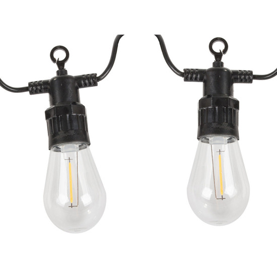 Градински LED гирлянд 10 м с 10 светлини, топло бял