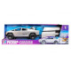 Играчка Tesla Cybertruck с каравана и ATV – светлини и звук, 52 см