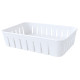 Кутия за храна с 2 отделения, капак и дръжка, бяла