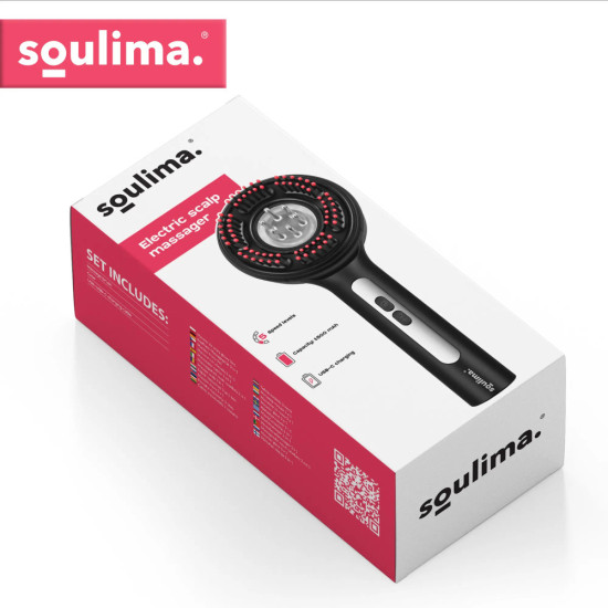 Масажор за скалп и глава 3 в 1 с LED светлина Soulima