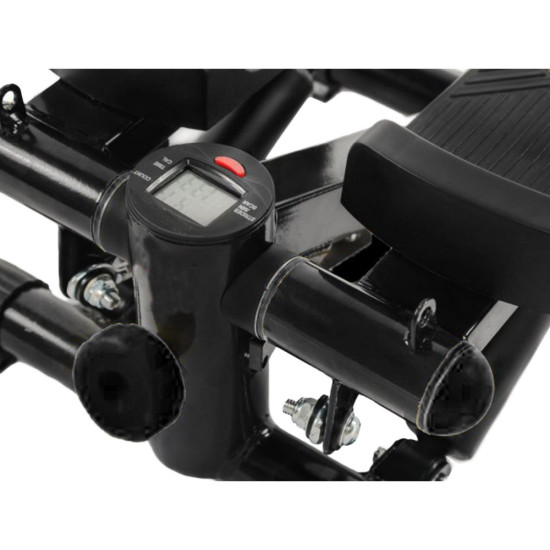 Мини степер с ластици и LCD брояч Verk – въртеливо движение, до 100 кг