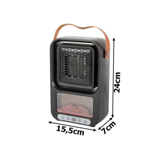 Мини вентилаторна печка 500 W, дистанционно