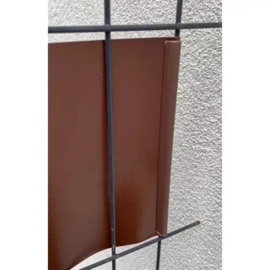 Лента за ограда 19 см × 35 м, кафява, 450 г/м²