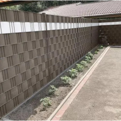 Лента за ограда 19 см × 35 м, кафява, 450 г/м²
