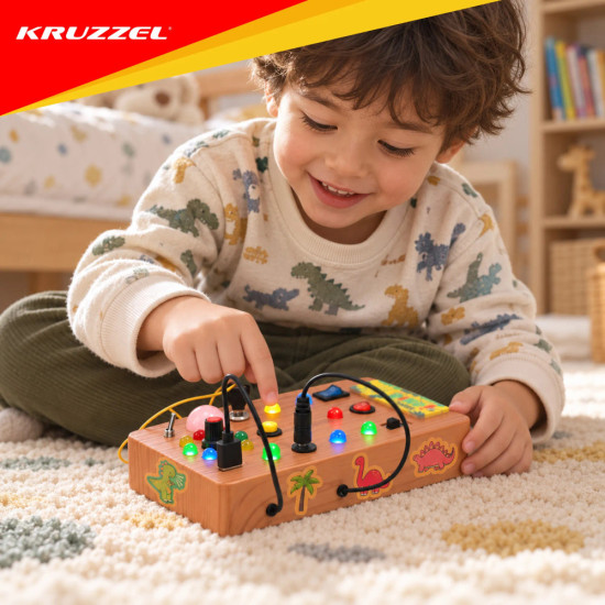 Сензорна дъска busy board с LED светлини Kruzzel