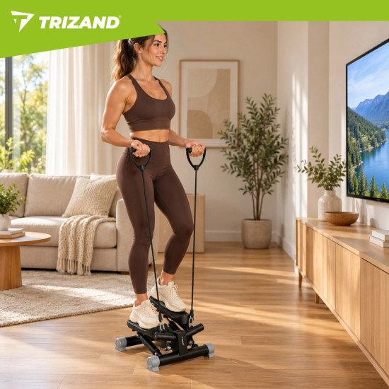 Степер с въжета и LCD дисплей Trizand – въртеливо движение, до 120 кг