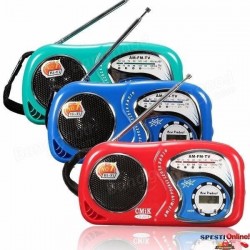 РАДИО НА БАТЕРИИ С ЧАСОВНИК (HS-2019)