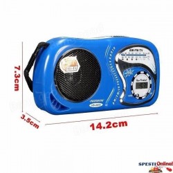 РАДИО НА БАТЕРИИ С ЧАСОВНИК (HS-2019)