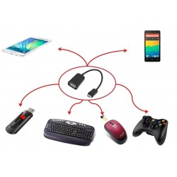 Преходник Micro USB / USB F Преходник Micro USB / USB F