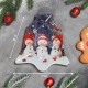 Стъклено коледно плато Снежковци